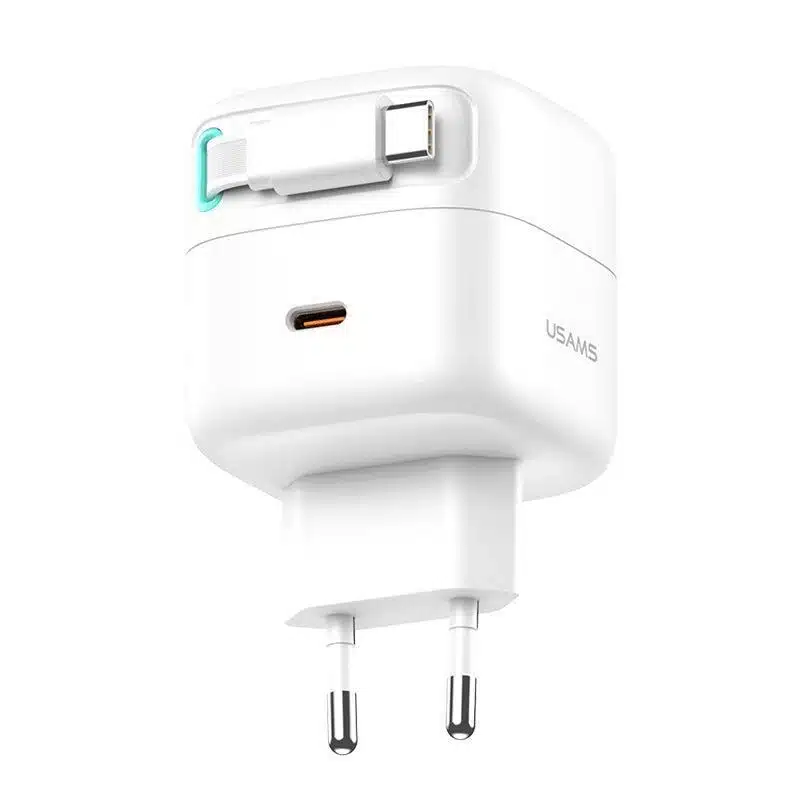 شارژر ۳۵ وات USAMS CC202 همراه کابل USB-C